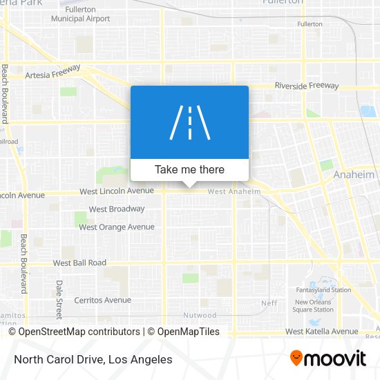Mapa de North Carol Drive