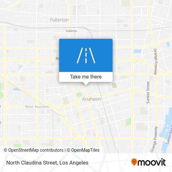 North Claudina Street map