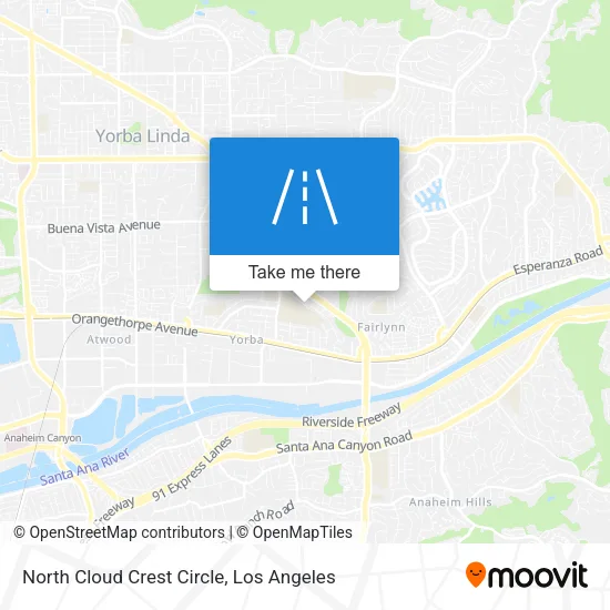 North Cloud Crest Circle map