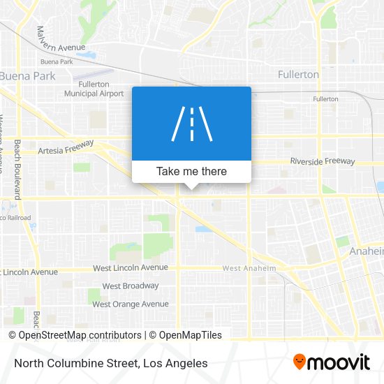 Mapa de North Columbine Street