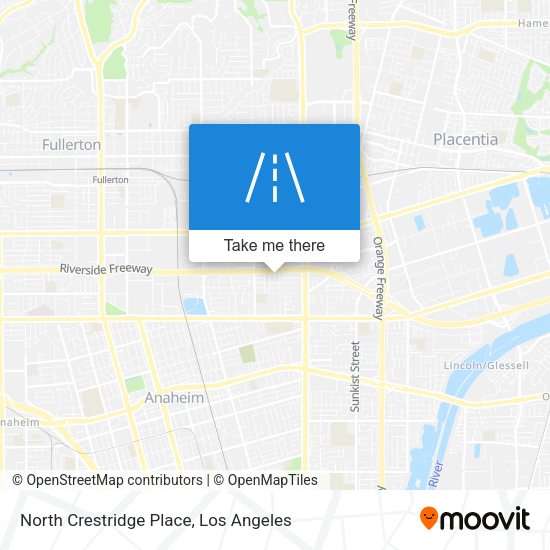 North Crestridge Place map