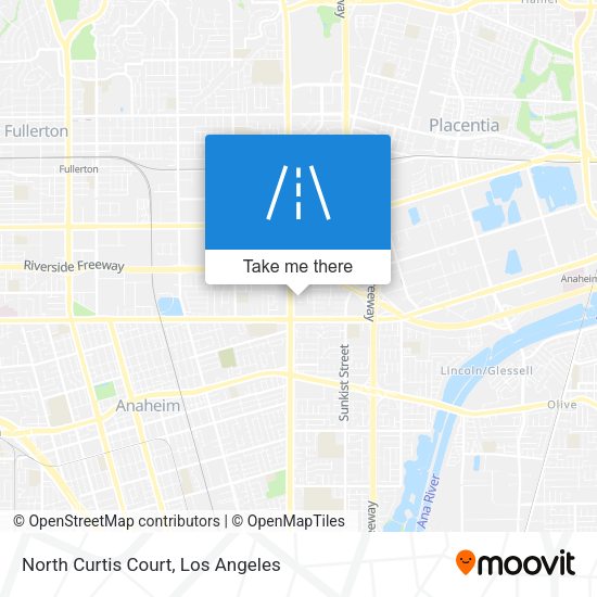 North Curtis Court map