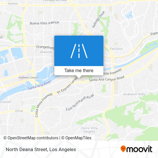 North Deana Street map