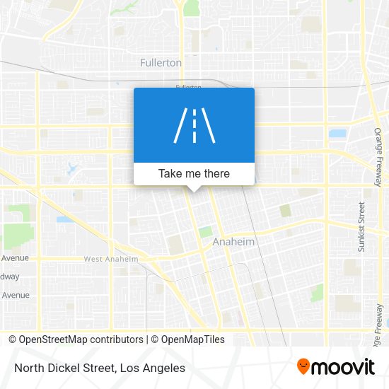 North Dickel Street map