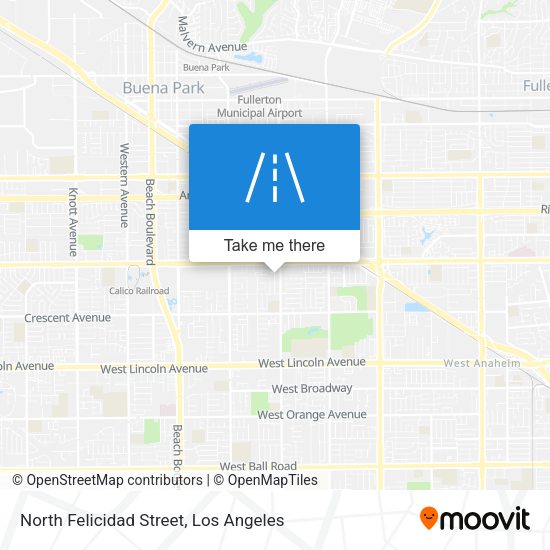 North Felicidad Street map