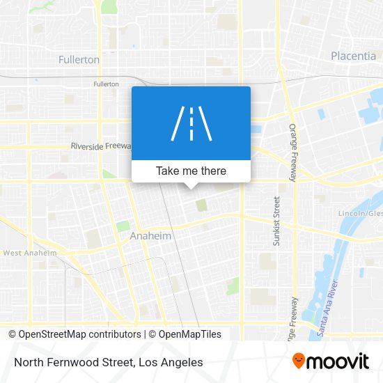 North Fernwood Street map