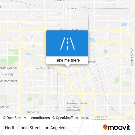 North Illinois Street map