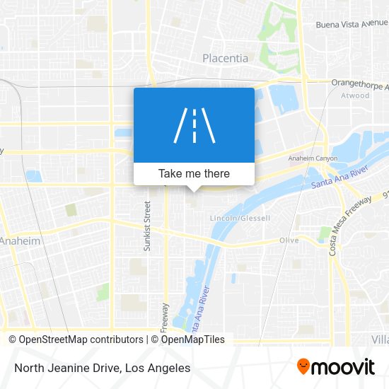 Mapa de North Jeanine Drive