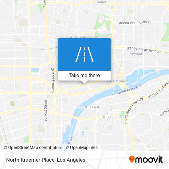 North Kraemer Place map