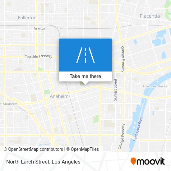 North Larch Street map