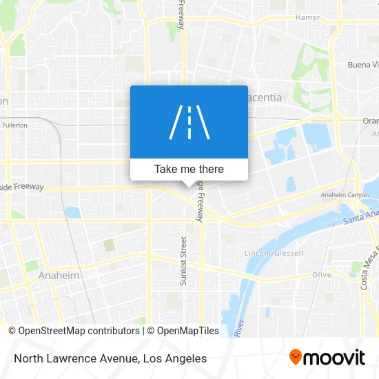 Mapa de North Lawrence Avenue