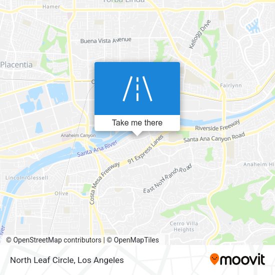 North Leaf Circle map