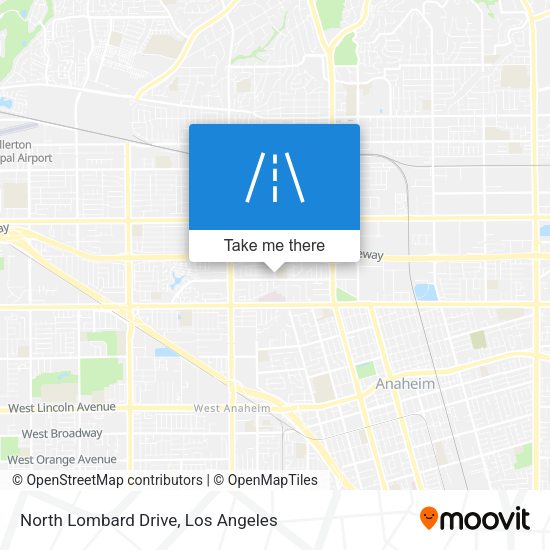 North Lombard Drive map