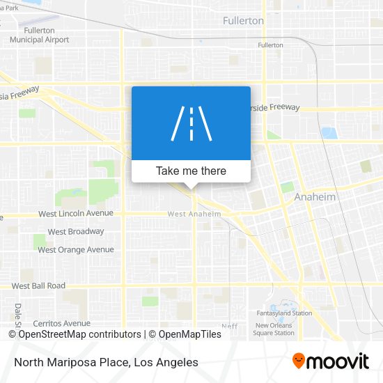 North Mariposa Place map