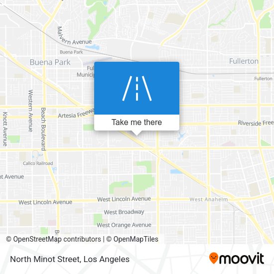North Minot Street map