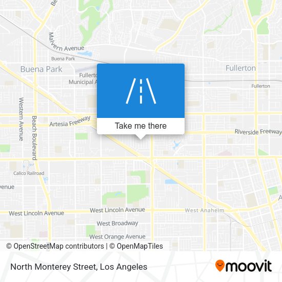 Mapa de North Monterey Street