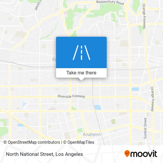 Mapa de North National Street