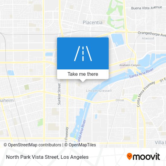 North Park Vista Street map