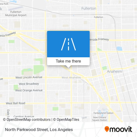 North Parkwood Street map
