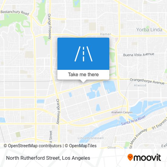 Mapa de North Rutherford Street