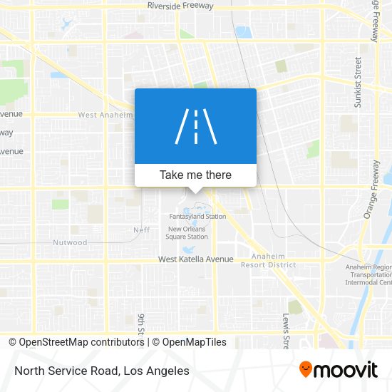 North Service Road map