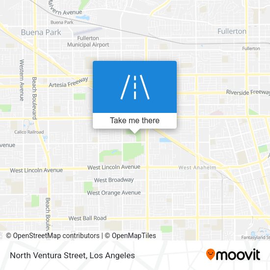 Mapa de North Ventura Street
