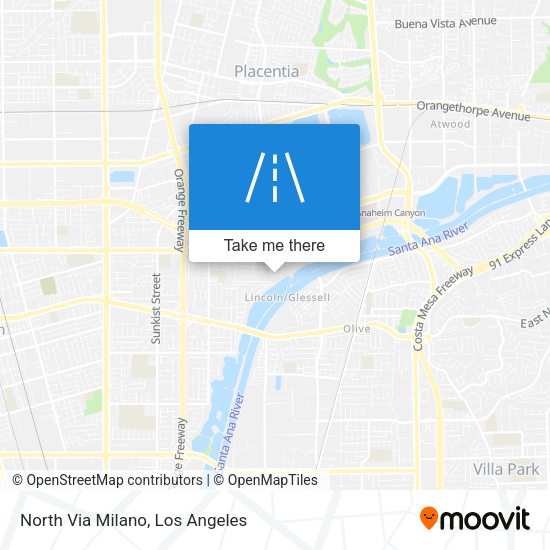 Mapa de North Via Milano
