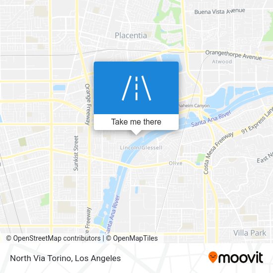 North Via Torino map