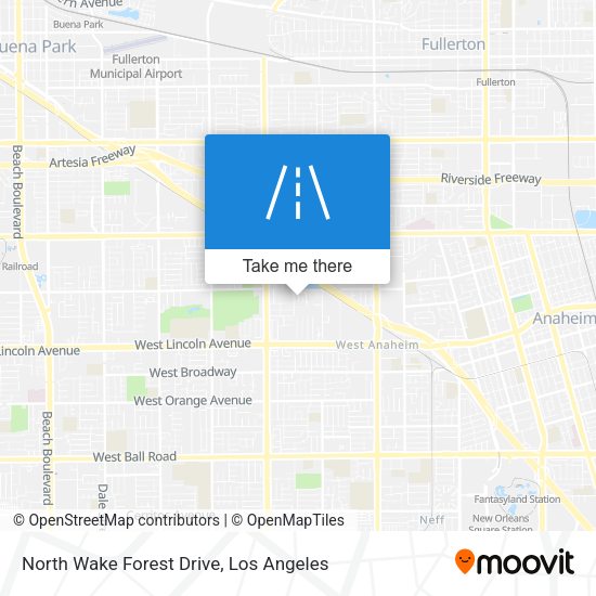 North Wake Forest Drive map