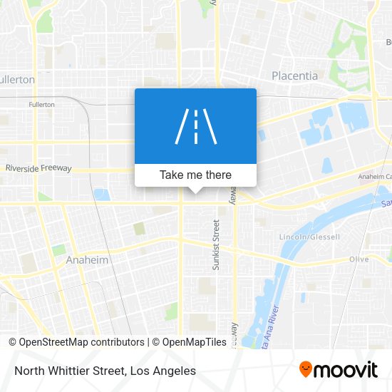 North Whittier Street map