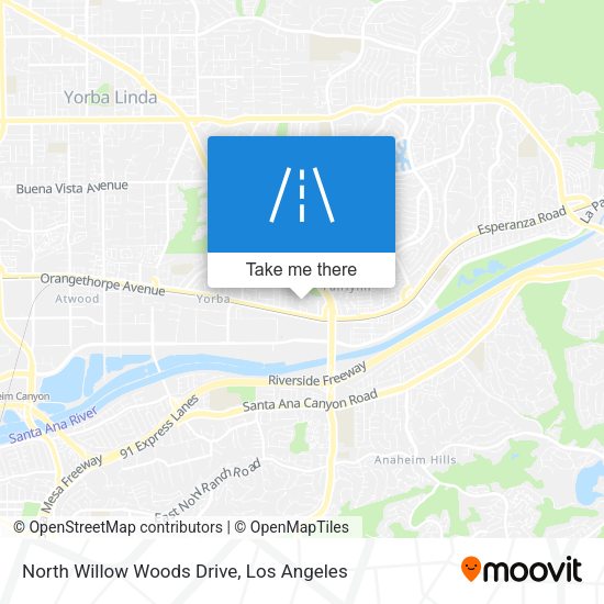 Mapa de North Willow Woods Drive