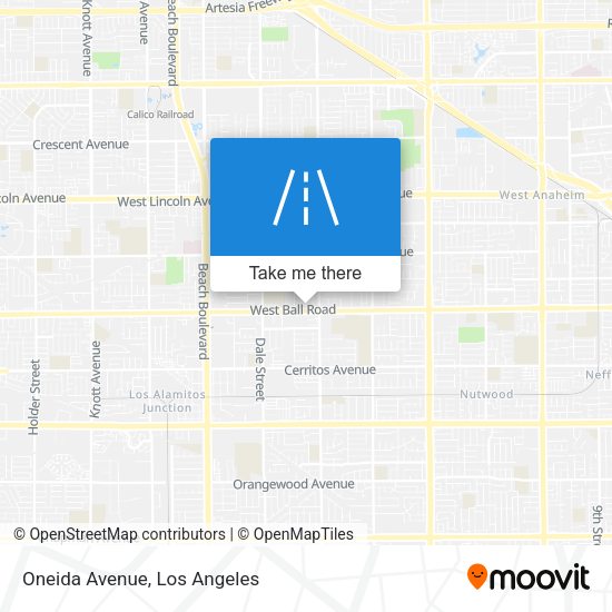 Mapa de Oneida Avenue