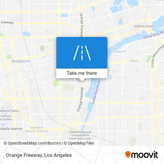 Mapa de Orange Freeway