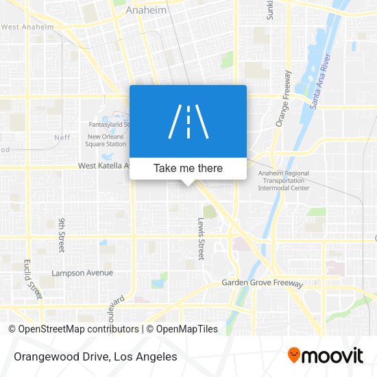 Orangewood Drive map