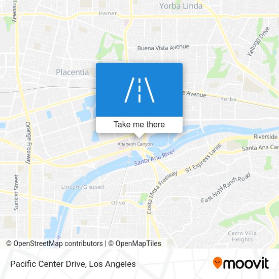 Pacific Center Drive map