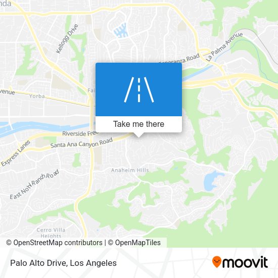 Palo Alto Drive map