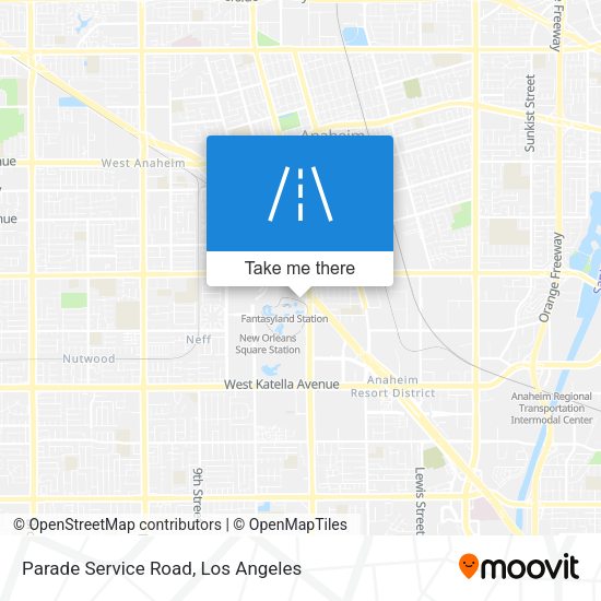 Parade Service Road map