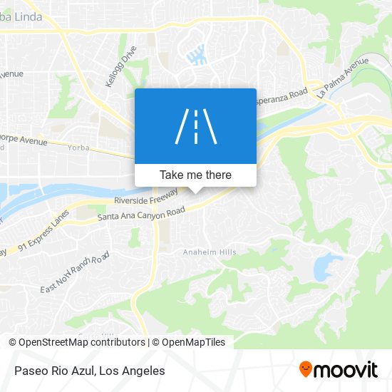 Mapa de Paseo Rio Azul