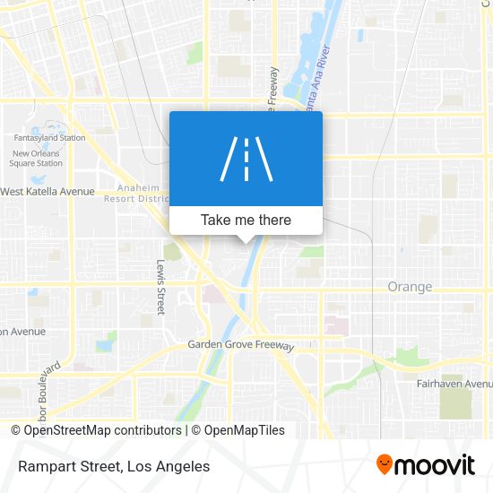 Mapa de Rampart Street
