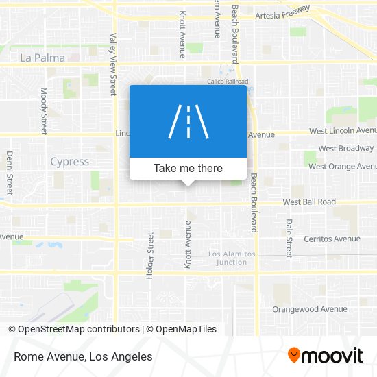 Rome Avenue map