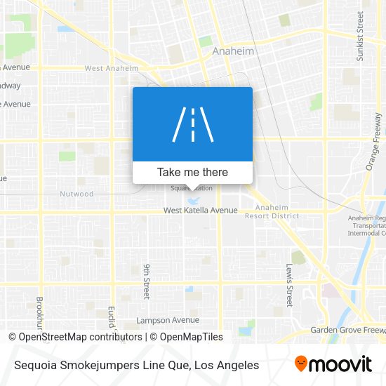 Sequoia Smokejumpers Line Que map