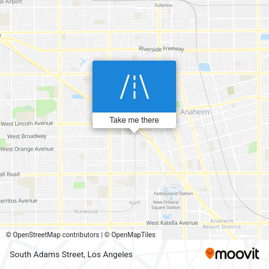Mapa de South Adams Street