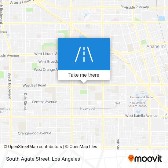 South Agate Street map