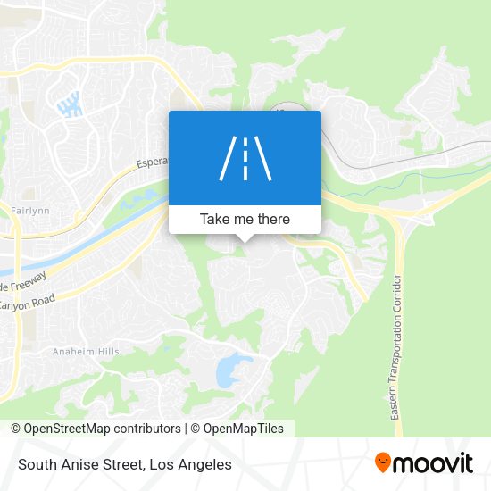 South Anise Street map