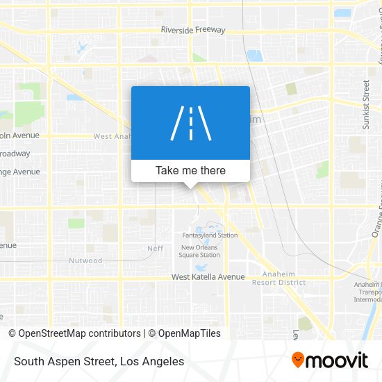 South Aspen Street map