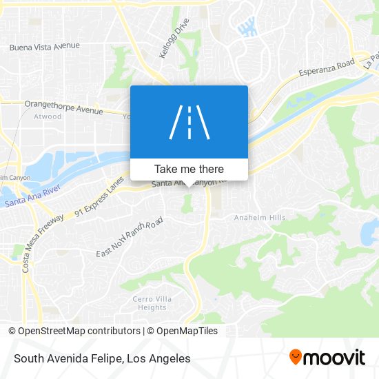 South Avenida Felipe map