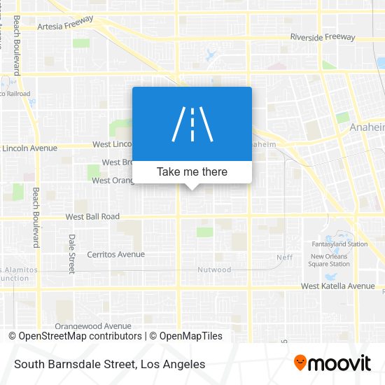 Mapa de South Barnsdale Street