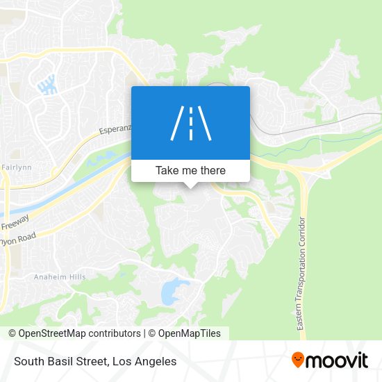South Basil Street map