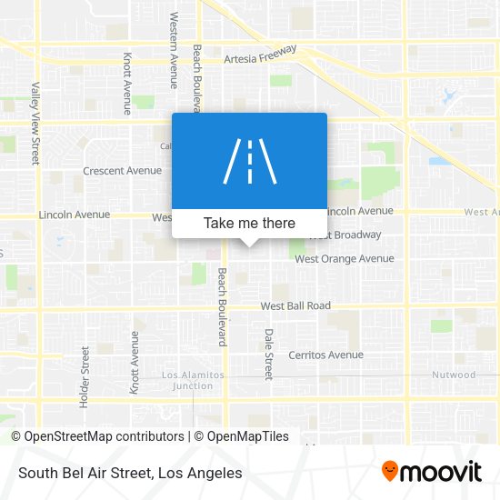 Mapa de South Bel Air Street