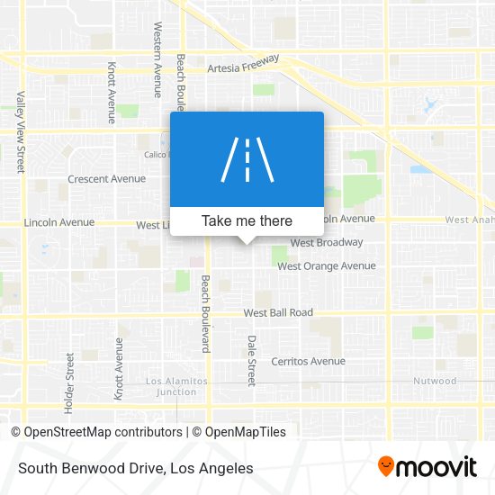 South Benwood Drive map